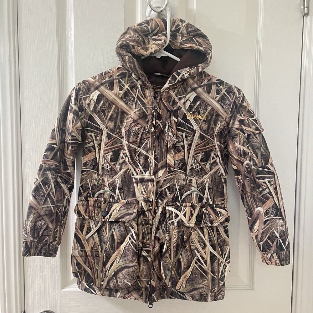 Gamehide Youth Tundra Jacket Mossy Oak Shadow Grass Blades KPJ Size Small 8-10